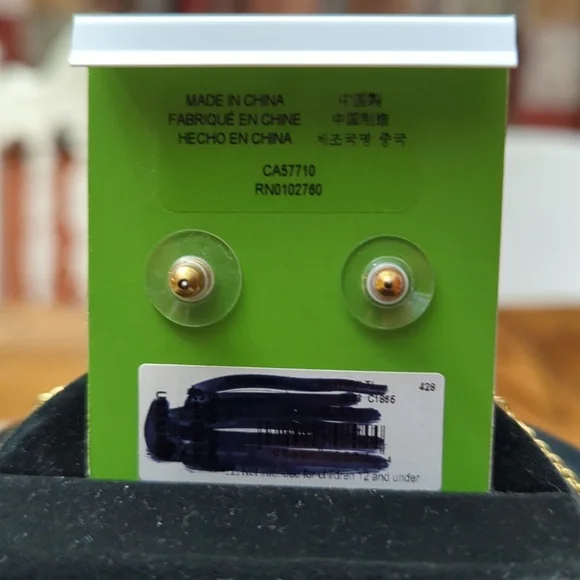 NWOR (#332) Kate Spade Desert Muse Bunny Rabbit Necklace and Stud Earrings Set - Picture 6 of 6